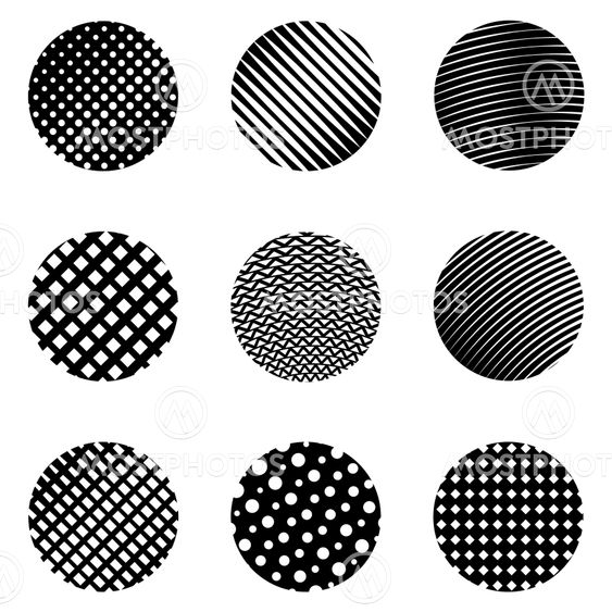 Circle shapes seamless vector pattern - Vector