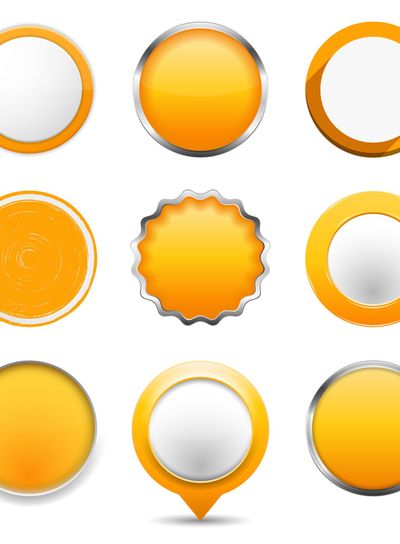 Yellow Round Buttons