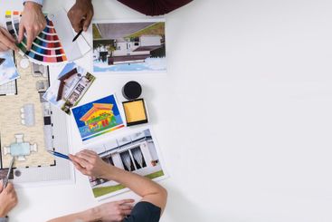 Designers Working On Color Selection For House