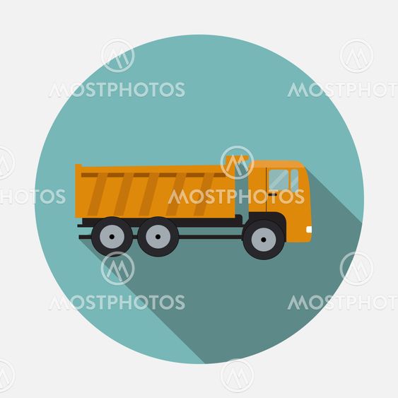 Ftat Truck Vector Illustration