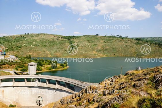River dam
