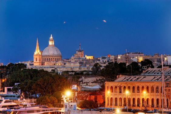 UFO over Valletta