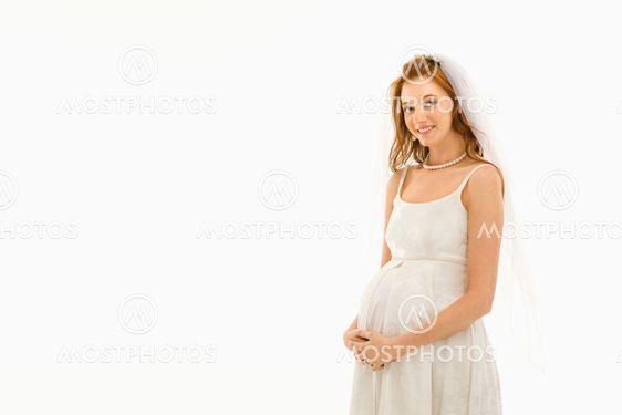 Pregnant bride.