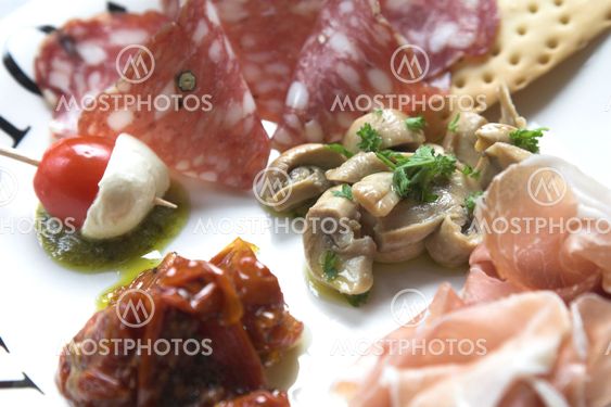 Plate of antipasti