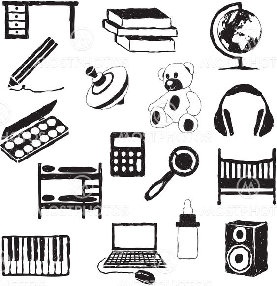 children room doodle images