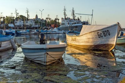 SOZOPOL, BULGARIA - JULY 10, 2016:  Amazing Sunset at the...