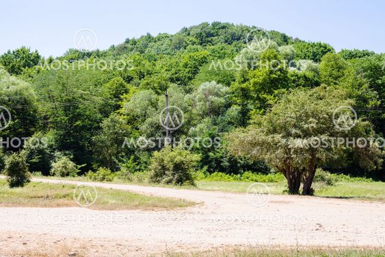 intersection of country roads the North Caucasus