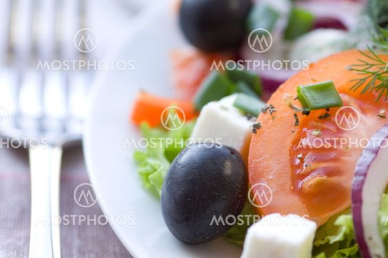 Healthy greek salad