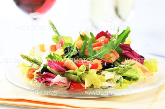 Chicken and vegetable salad