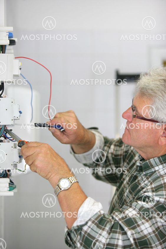 Male electrical engineer