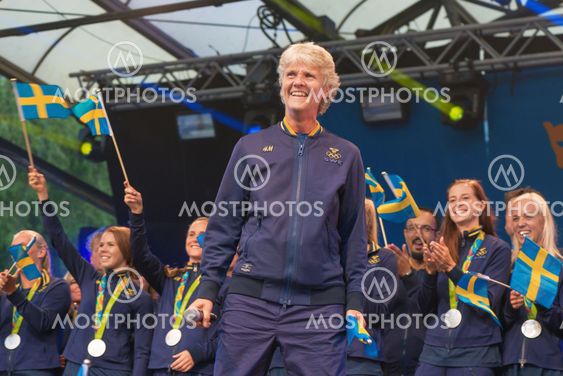 Olympic medalists from Rio are celebrated in...