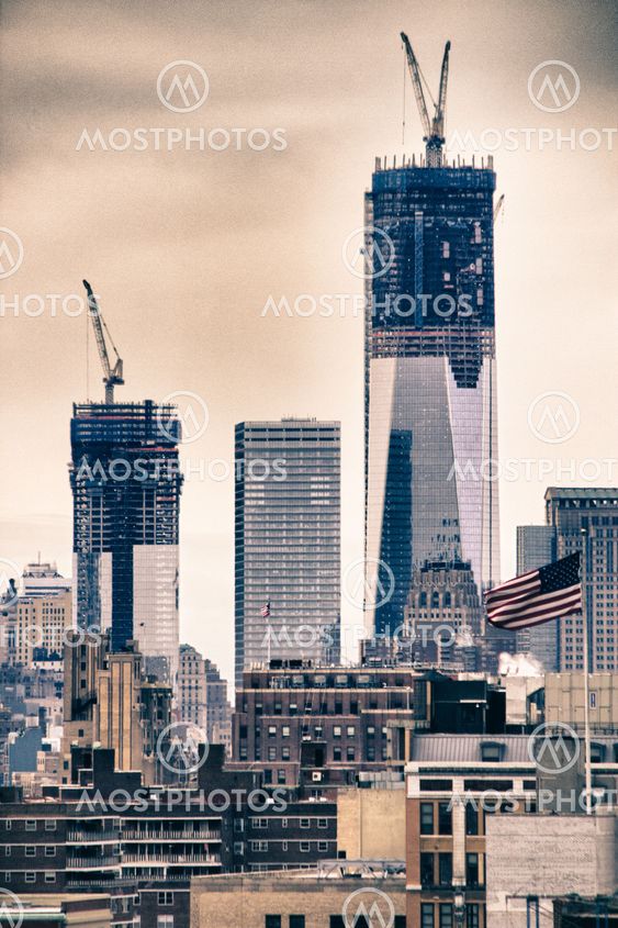 Tall rakennusten keskeneräinen World Trade Center