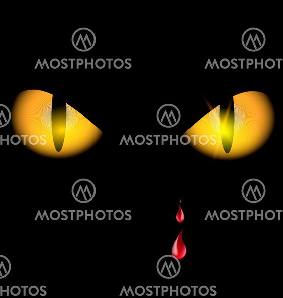 yellow eyes and drops