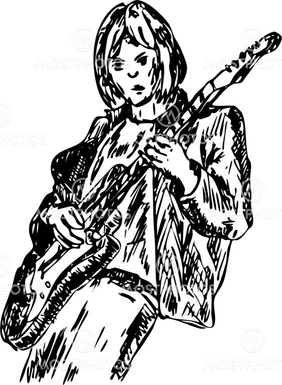 player guitar