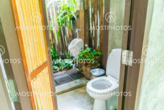 Abstract blur Toilet in in nature .