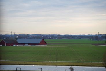 Rural landscape in Skåne Sweden during winter