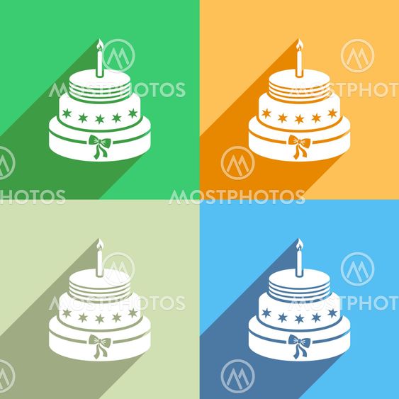Birthday cake icon