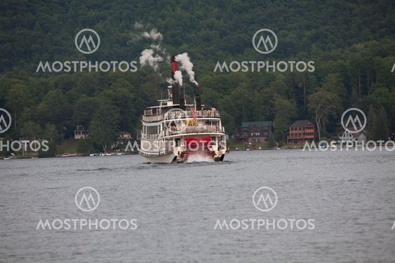 Steam boat at Lake George
