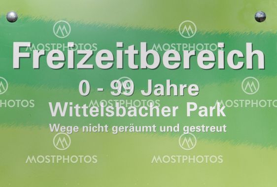 park sign
