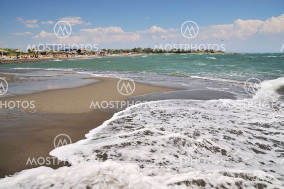 Wave on tropical beach