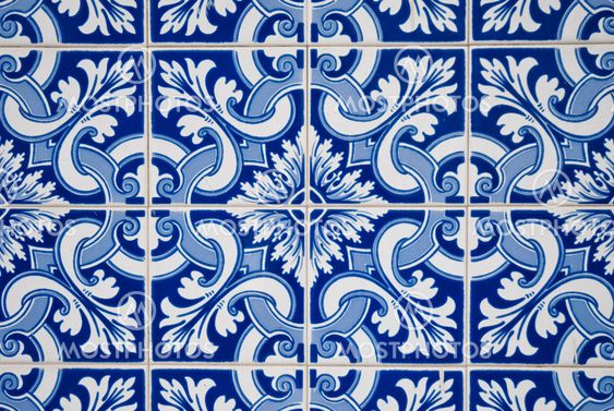 Ornamental old typical tiles