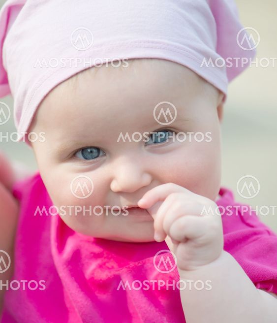 portrait of adorable baby