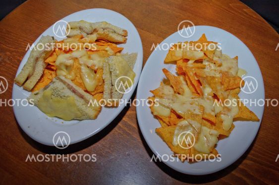 Club sandwich with Chips and cheese