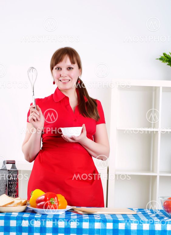 woman working in the kitchen