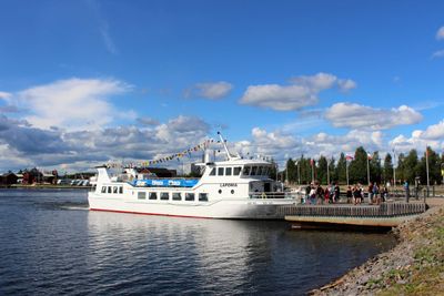Turbåten Laponia vid Västra Kajen i Piteå