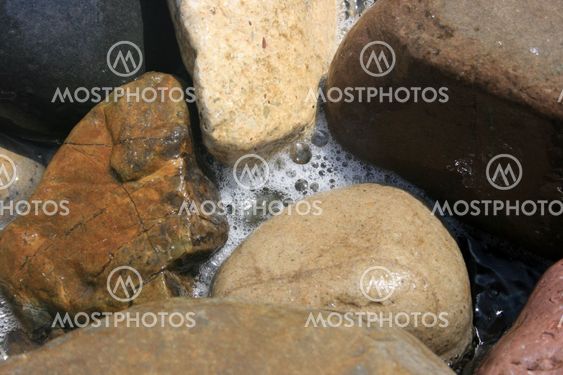 Pebbles and water