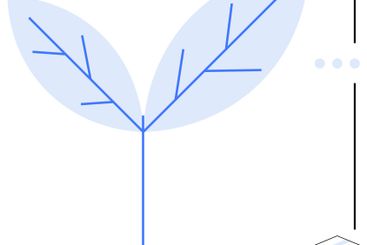 Minimalist Tree Branch With Leaves and Geometric Cube...
