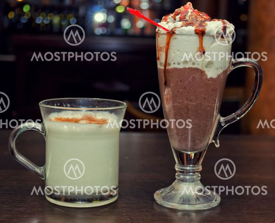 Hot chocolate and salep