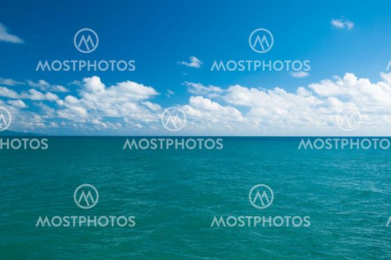 The sea and blue sky