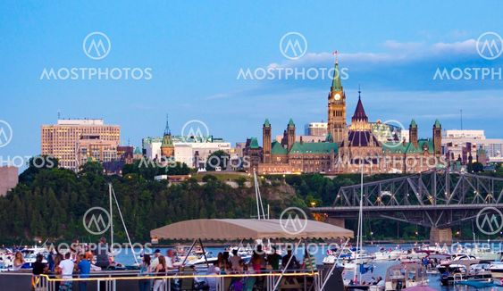 Parliament with boats