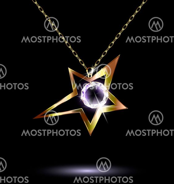 pendant with a large star