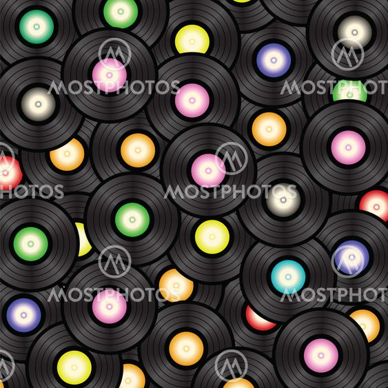 Black vinyl record background