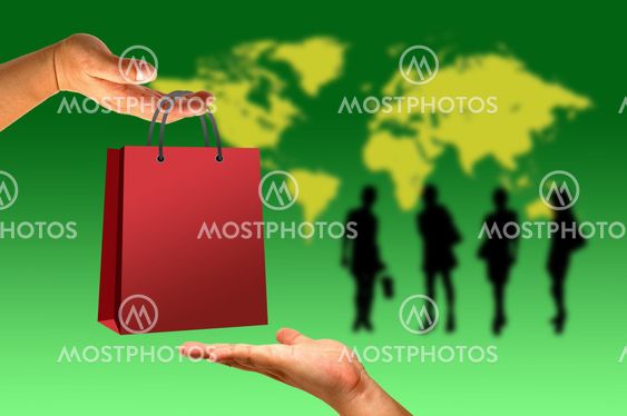 Shopping bag in hand