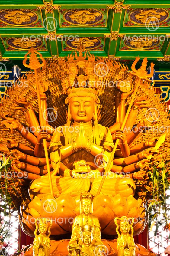 kuan im statue is holy in thailand