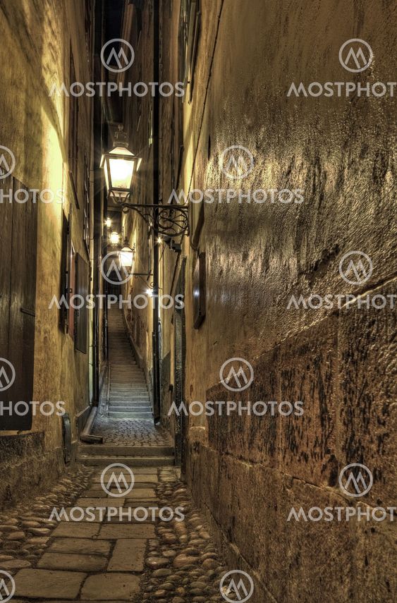 Narrow alley in Old Town.