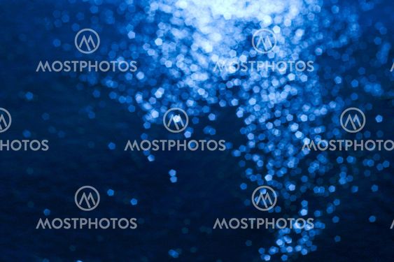 blue pentagons bokeh