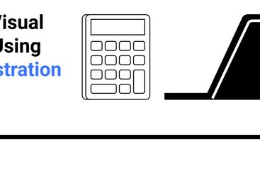 Calculator and Laptop with Arrow Highlighting Technology...