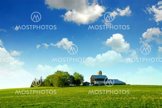 Farmhouse and barn