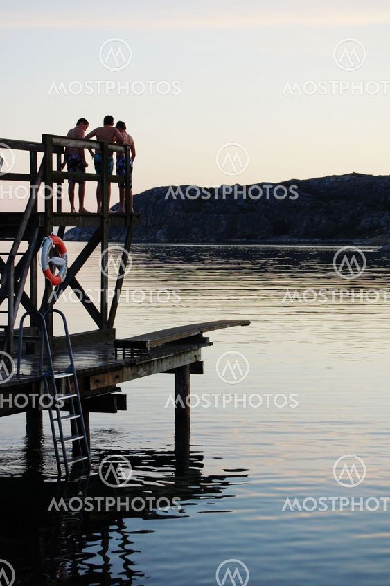 Diving platform in the archipelago
