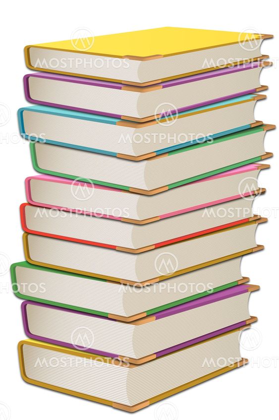 row of books