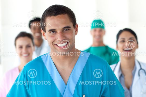 Medical people showing diversity