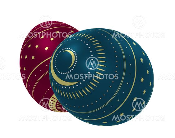 Isolated ornate eggs