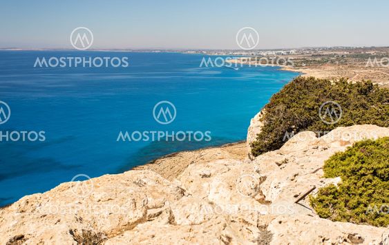 Top view of beautiful dreamy beach