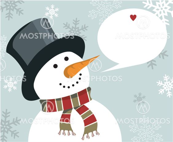 Snowman Christmas card.