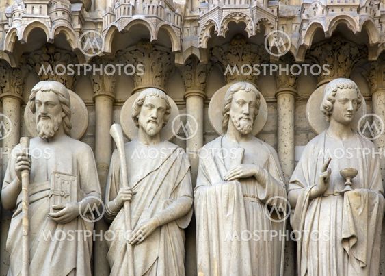 the apostles of Notre-Dame-de-Paris Paris France