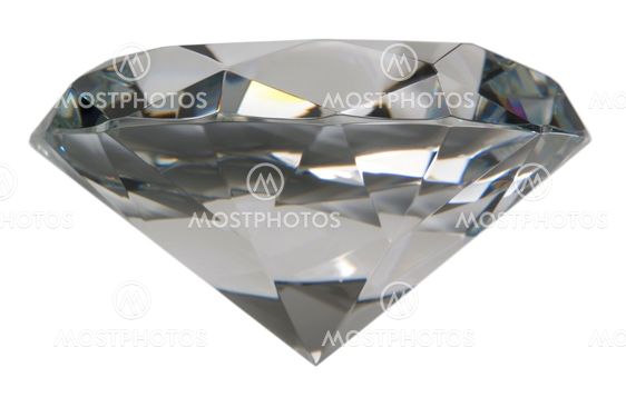 diamond sideways isolated on white